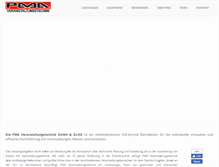 Tablet Screenshot of pma-eventtechnik.de